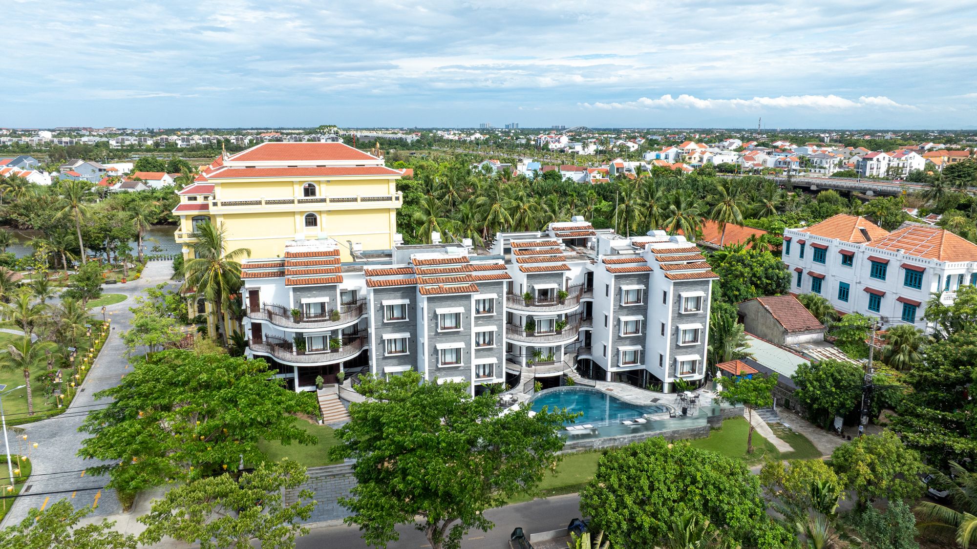 Faifo Boutique Hotel & Spa nhìn từ trên cao
